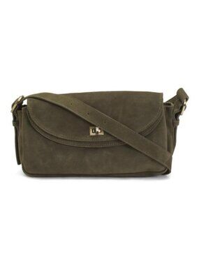 MADE IN INDIA Suede Turnlock Crossbody